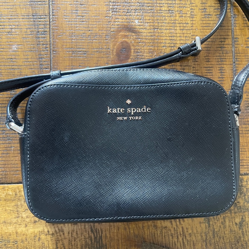 Kate Spade Black Leather Crossbody Bag
